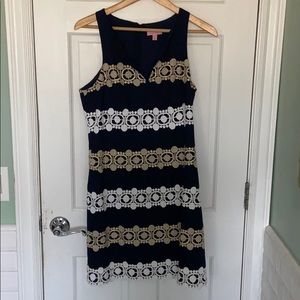 Lily Pulitzer Augusta Navy anchor shift dress